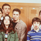 Left to right: James Franco, Jason Segel, Linda Cardellini, Seth Rogen, John Francis Daley, Martin Starr, and Samm Levine star in Freaks And Geeks